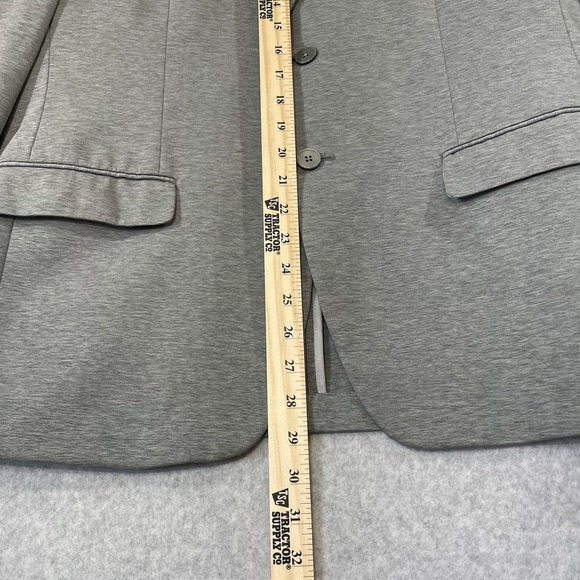 Lauren Ralph Lauren Blazer Men's 42S Gray Cotton Nylon Spandex 2 Button *Flaw‎ - Picture 6 of 13